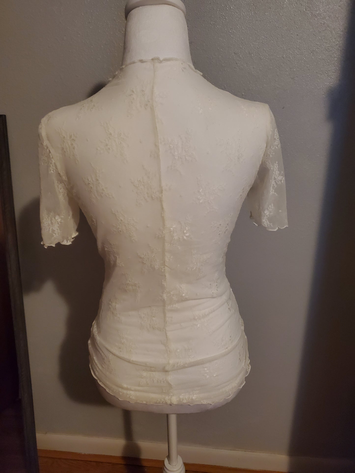 Beige Lace Blouse 10BB