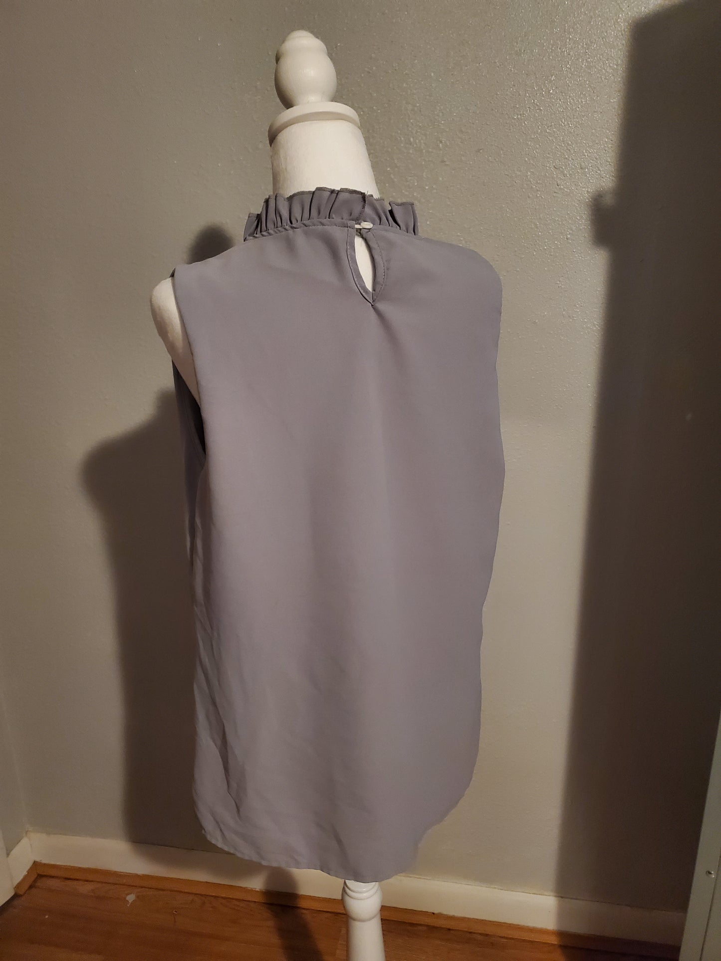Grey Cotton Tank Blouse 12B