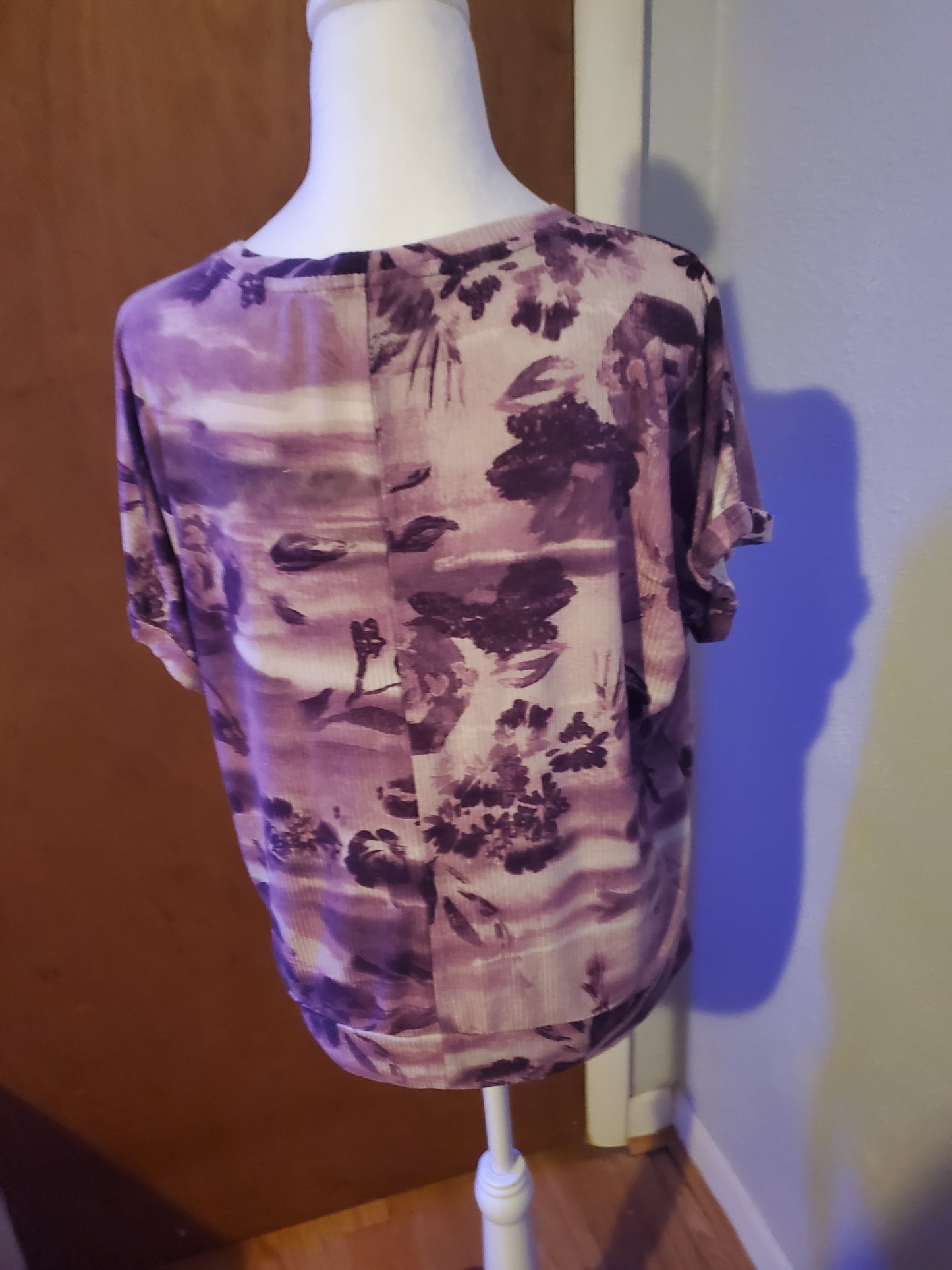 Purple Flowered T-Shirt 30A