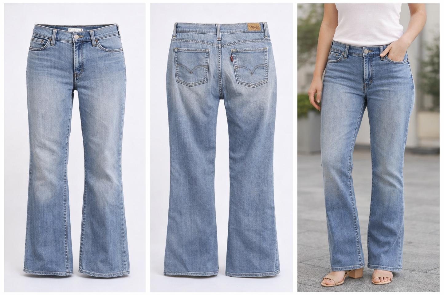 Levi's 512 Boot Cut Jeans Size 10 Short - Faded wash- 18E
