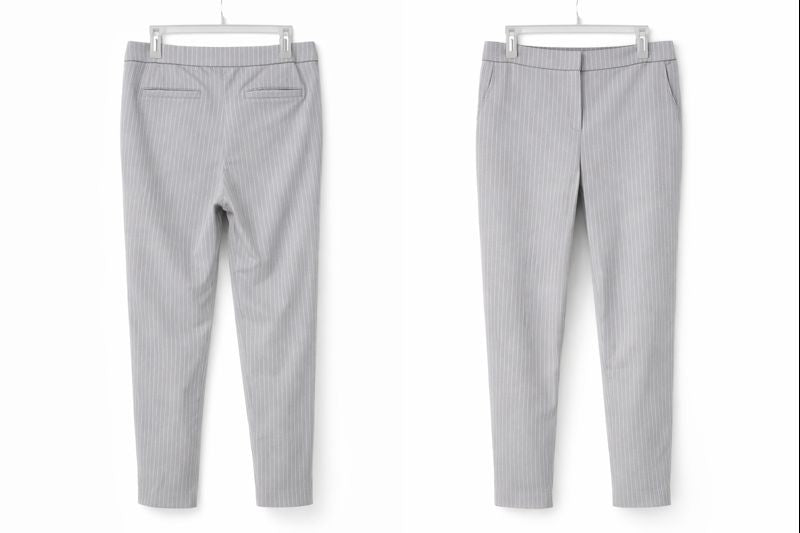 Gray Pin Stripped Dress Pants 28E
