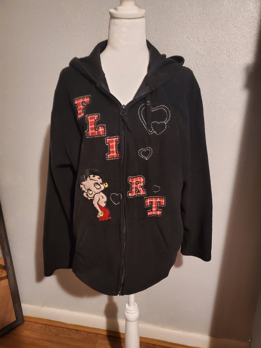 Betty Boop Flirt Black Jacket 7F