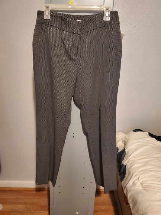 Black w/white dots dress pants 6E