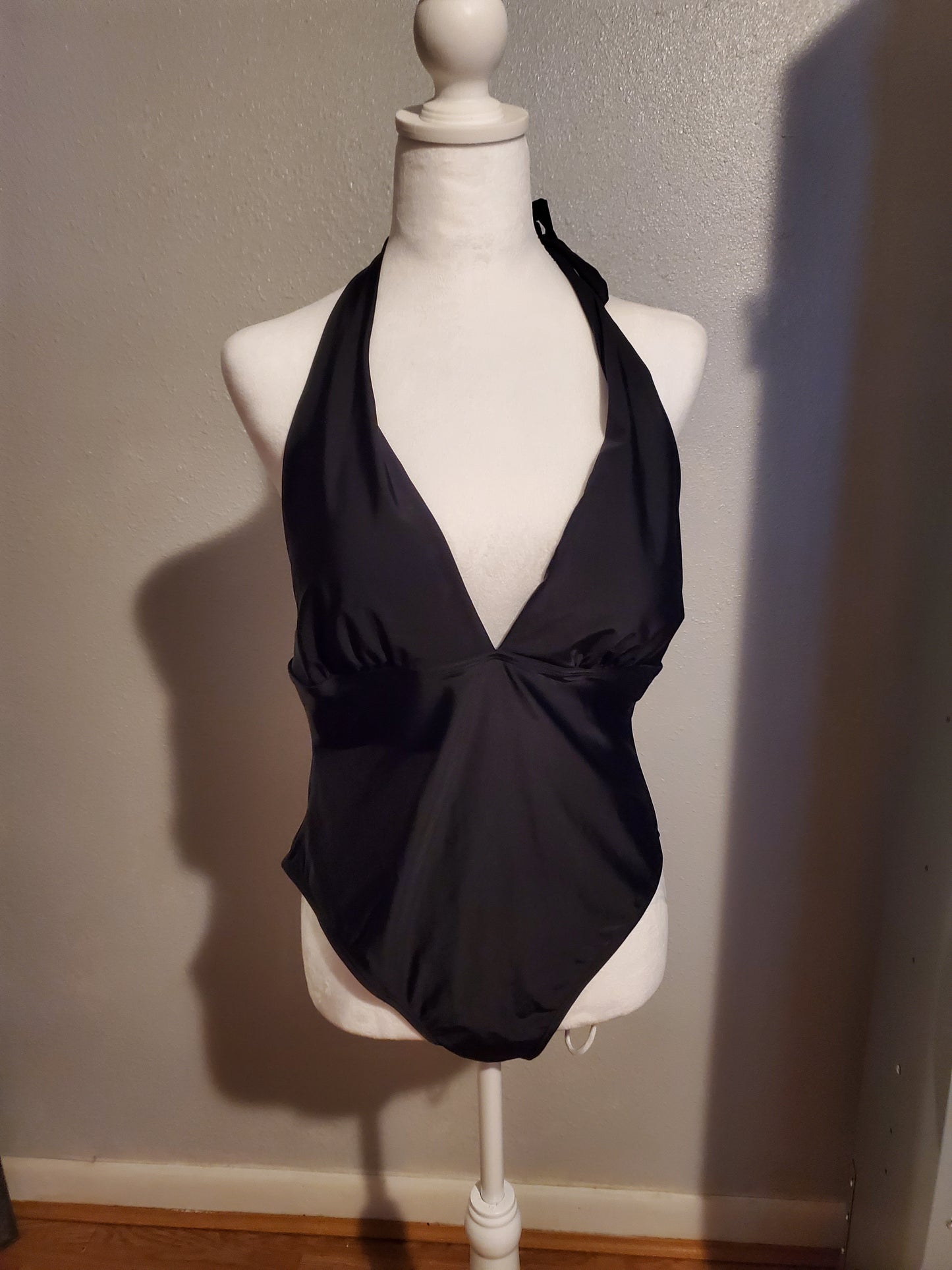 Black One Piece Bathing Suit 10J