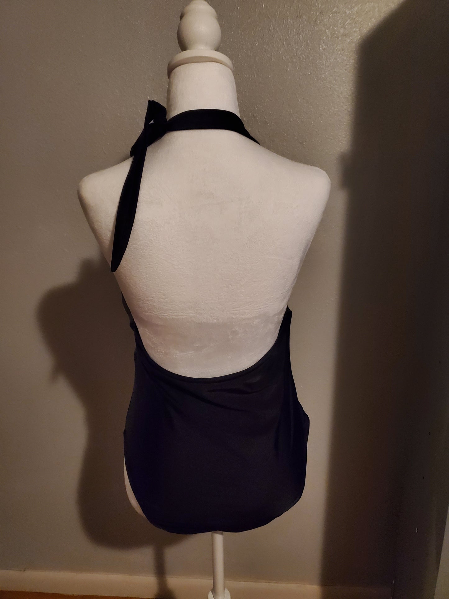 Black One Piece Bathing Suit 10J