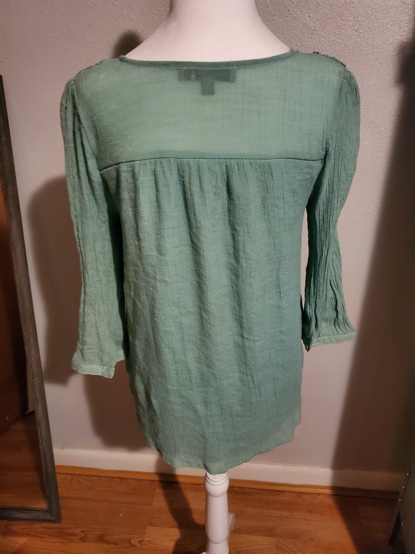 Green Cotton Blouse 8B