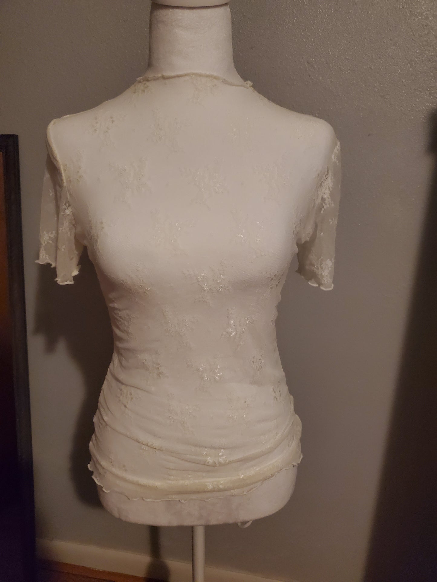 Beige Lace Blouse 10BB