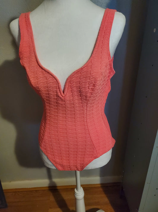 Pink One Piece Bathing Suit 13J