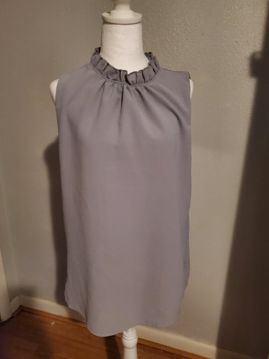 Grey Cotton Tank Blouse 12B