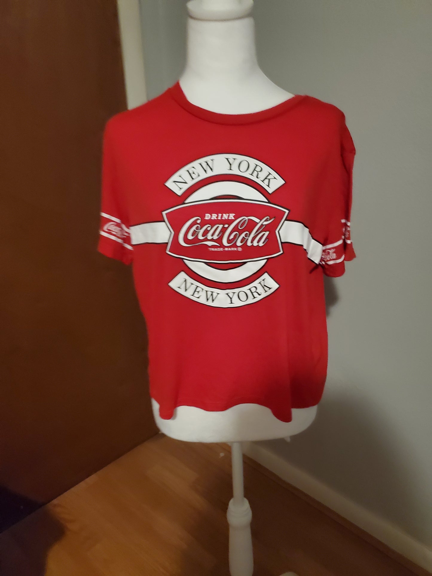 Red Cropped Coca-Cola T-Shirt 25A