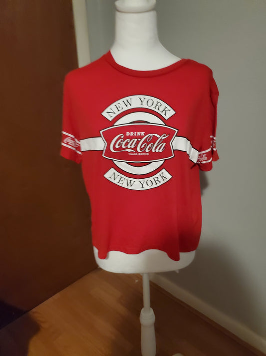 Red Cropped Coca-Cola T-Shirt 25A