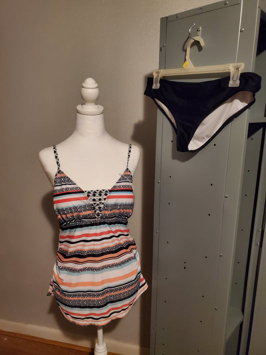 Beachsissi 2 Piece Striped Bathing Suit 15J