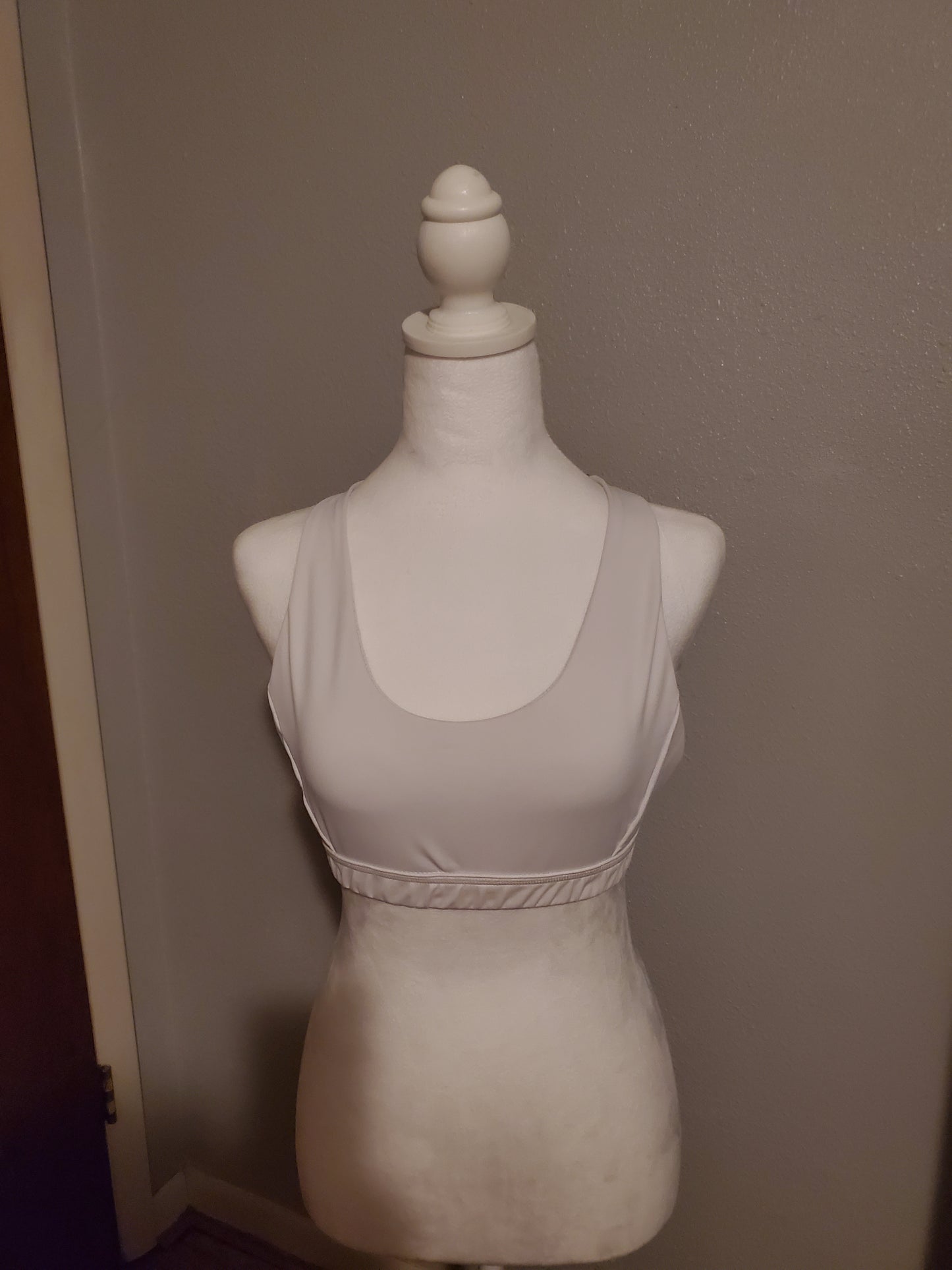 White Sports Bra 17J