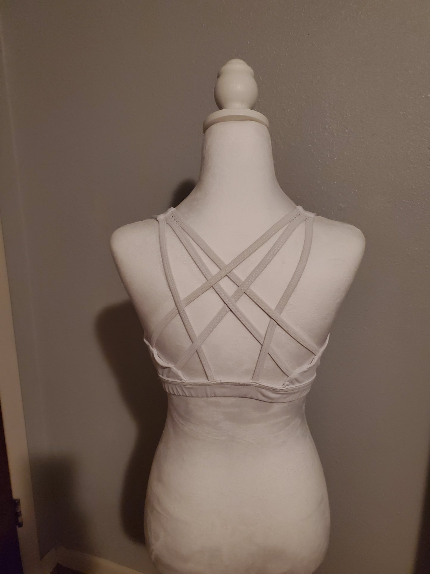White Sports Bra 17J