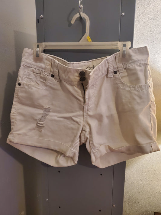 White Jean Shorts 31C