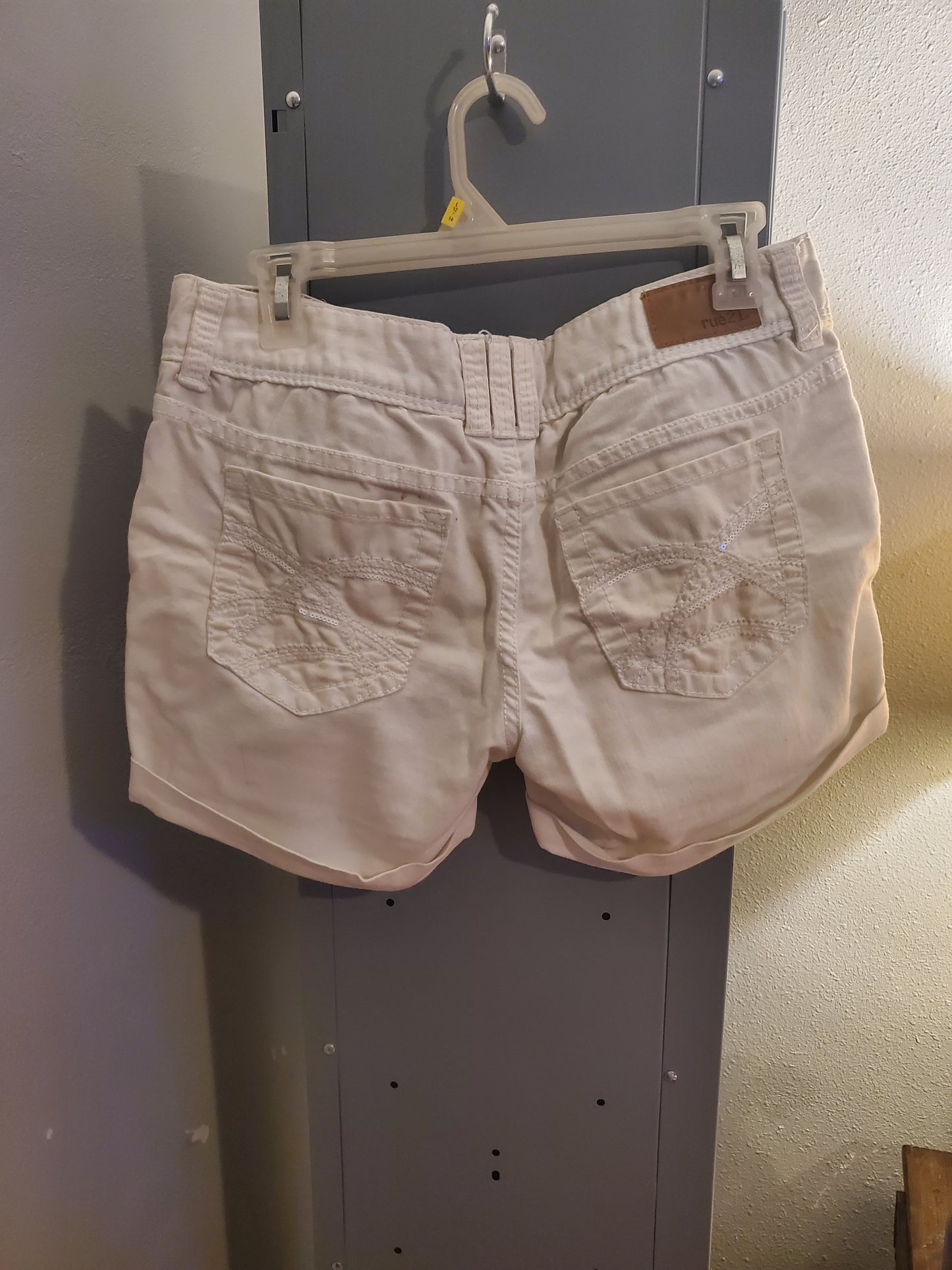 White Jean Shorts 31C