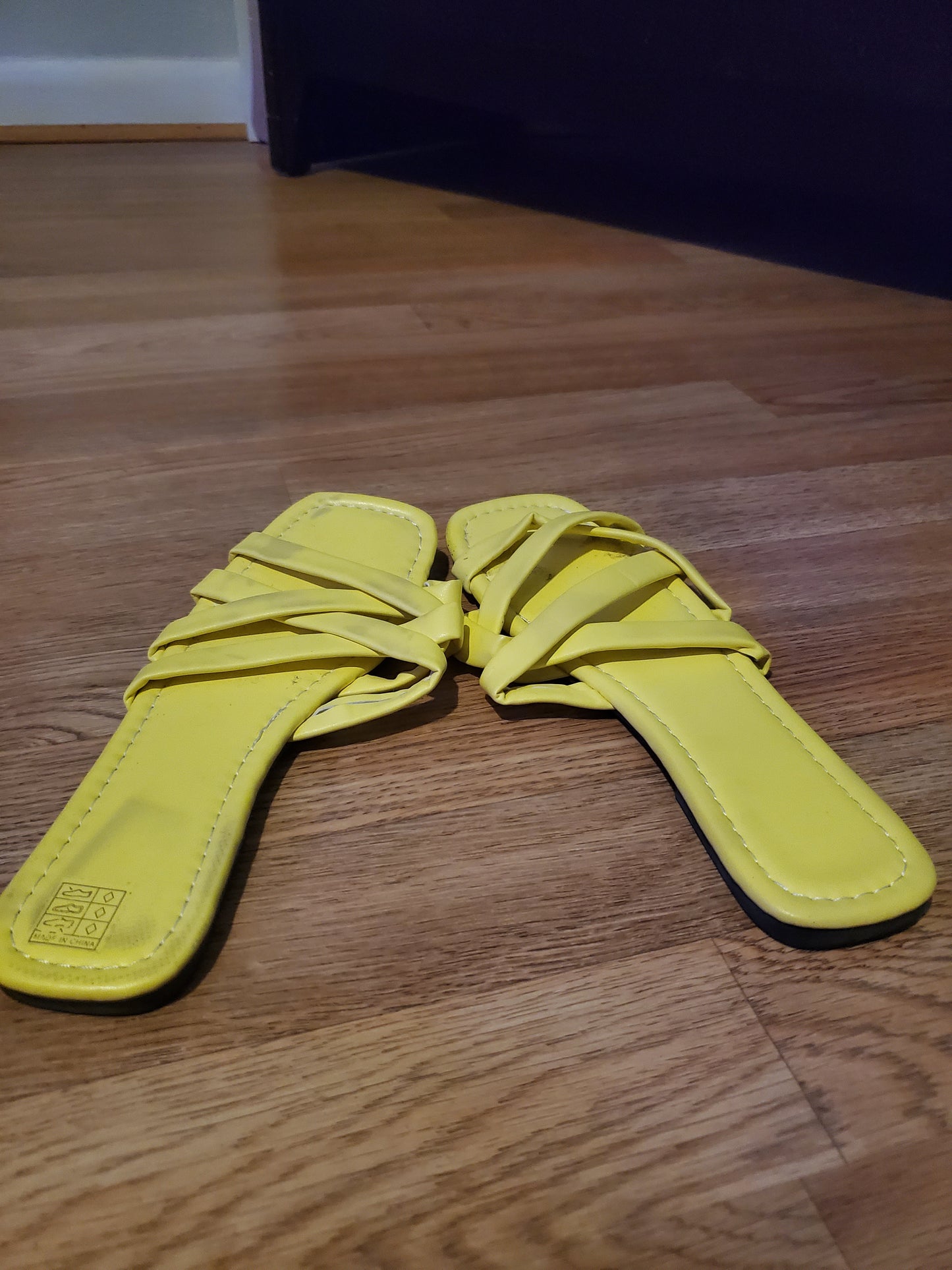 Yellow Slide Sandals