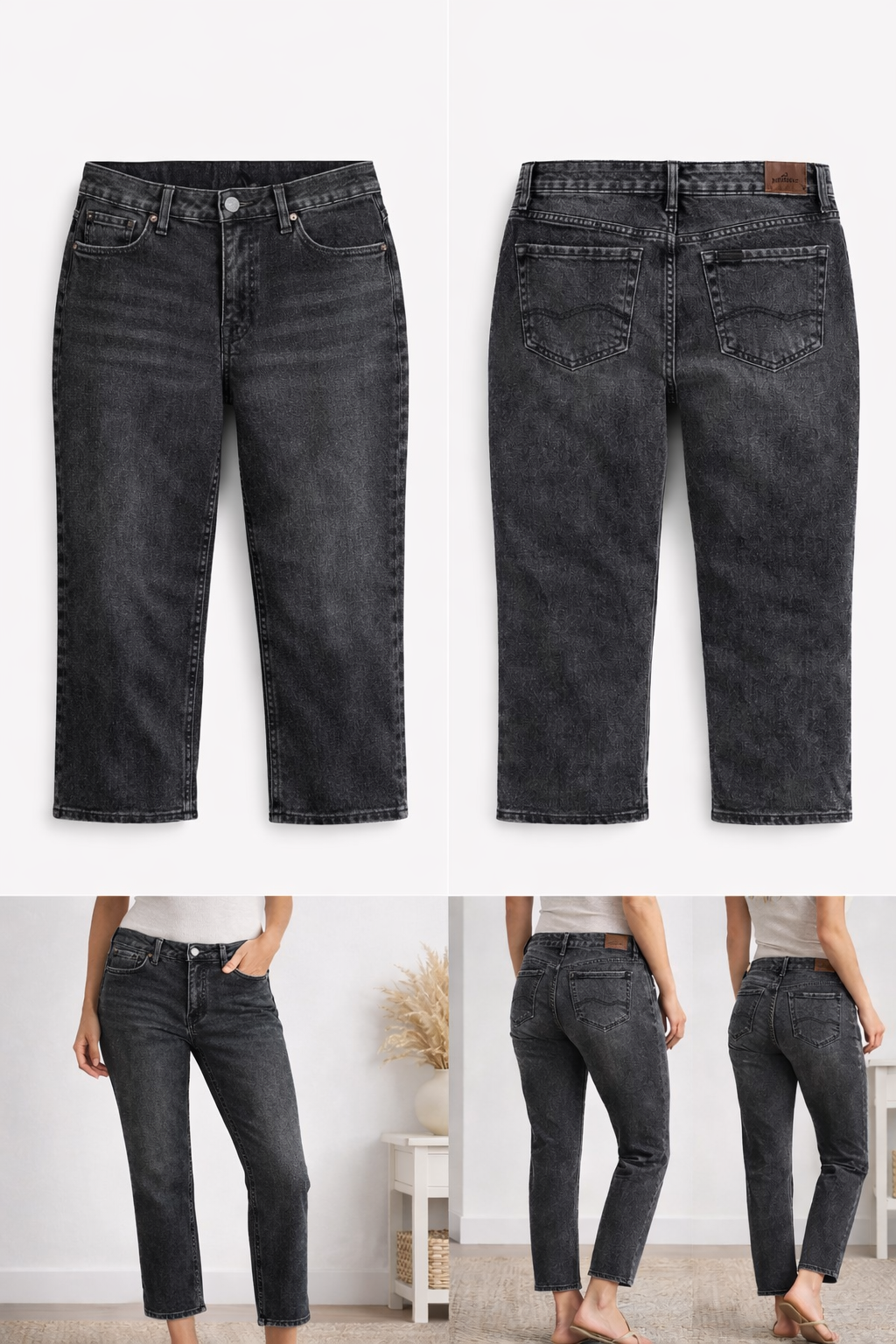 Wild Fable Black Stonewashed Jeans Size 12 - Button Fly 14E