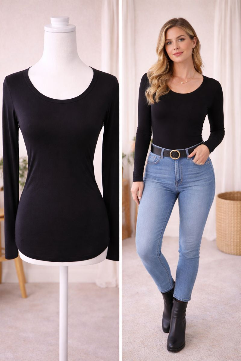 Black Long Sleeved Shirt 34A