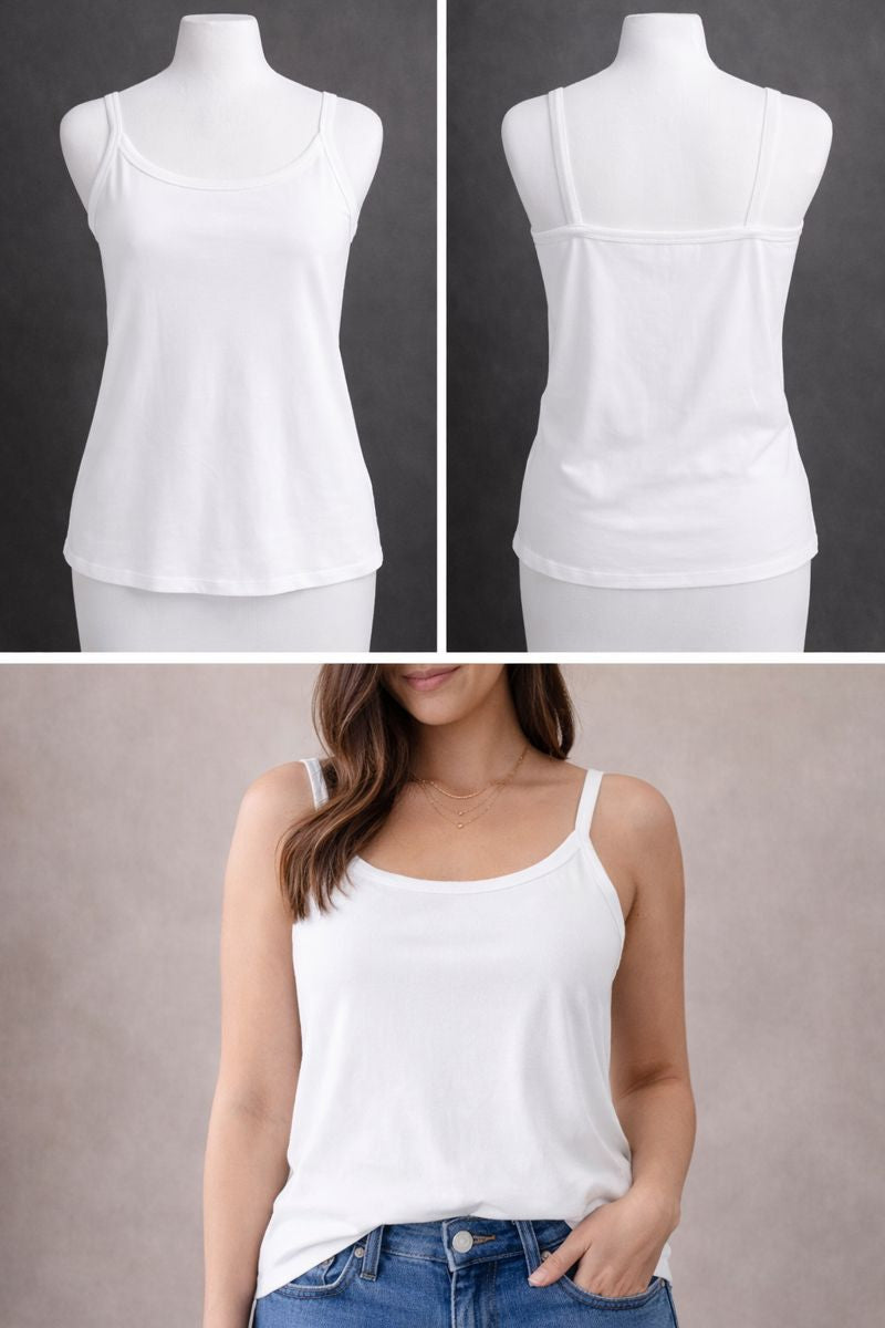 White Tank Top — Size X-Large  43A